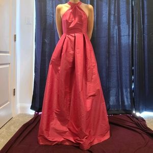 Hot pink bridesmaid/prom dress